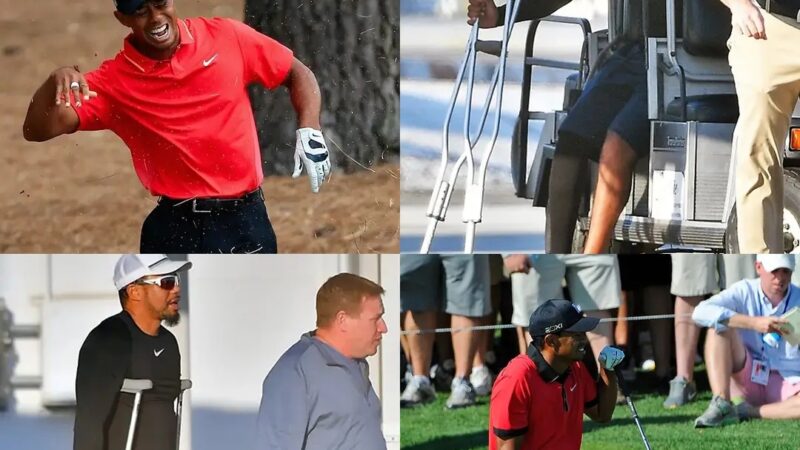 Tiger Woods was injured again, but not in his ankle, but this time he just…
