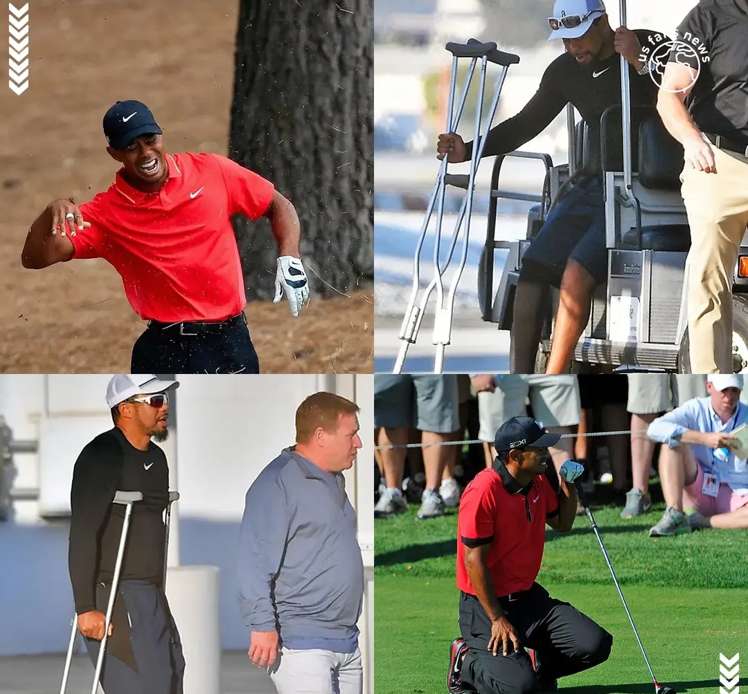 Tiger Woods was injured again, but not in his ankle, but this time he just…