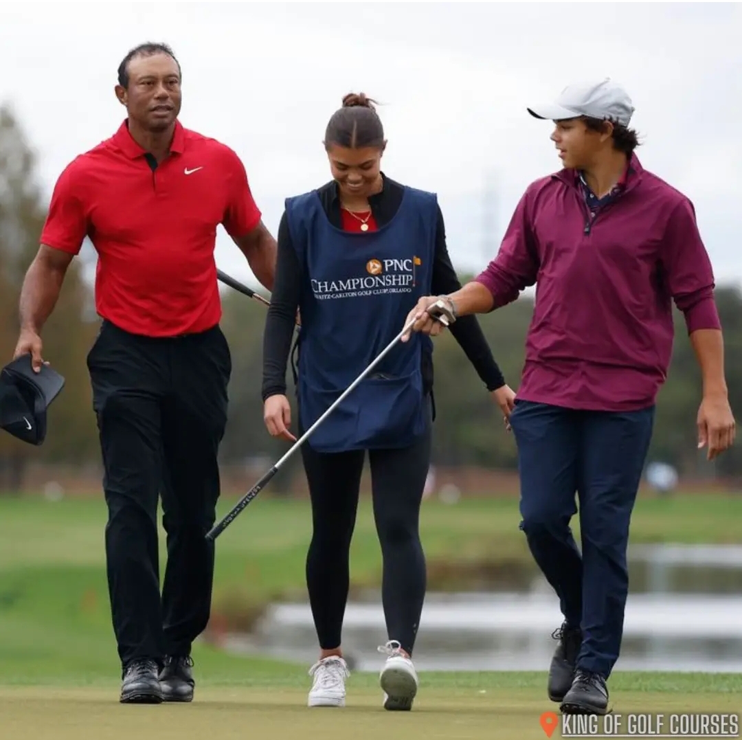 Tiger Woods admitted he was stunned when he witnessed the classic showdown between Charlie and Sam Woods.