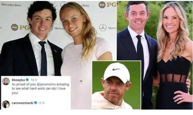 Rory McIlroy’s ex-fiancee Caroline Wozniacki sends message to Koepka’s wife after McIlroy’s divorce