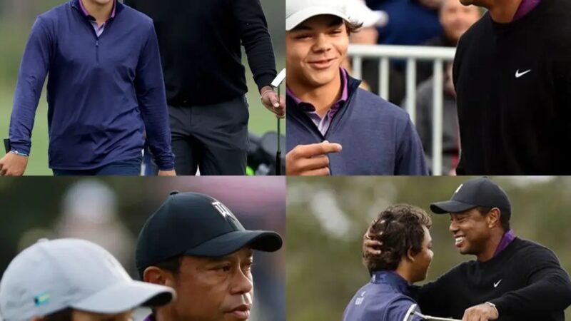 Tiger Woods turns pale before Charlie’s stunning shot: ‘The boy has really grown up’ (Video) – Full video below