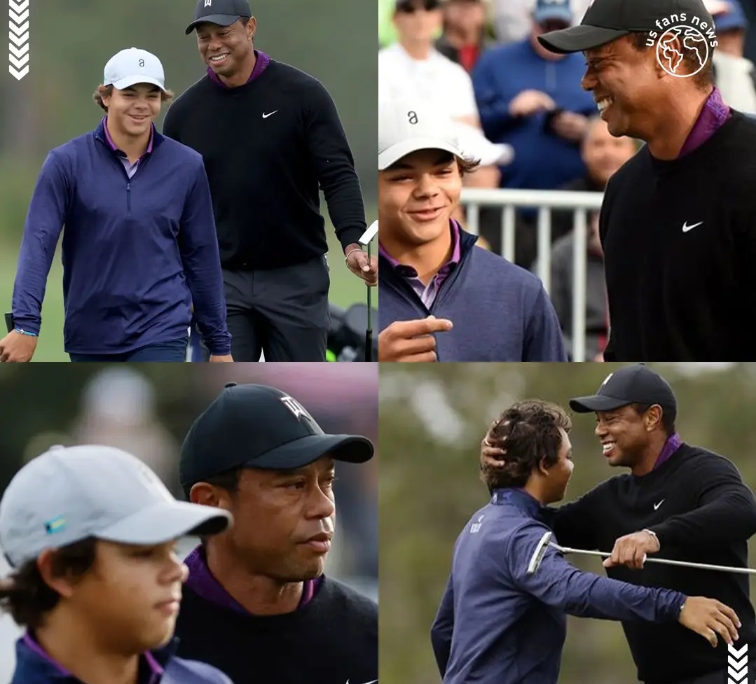 Tiger Woods turns pale before Charlie’s stunning shot: ‘The boy has really grown up’ (Video) – Full video below