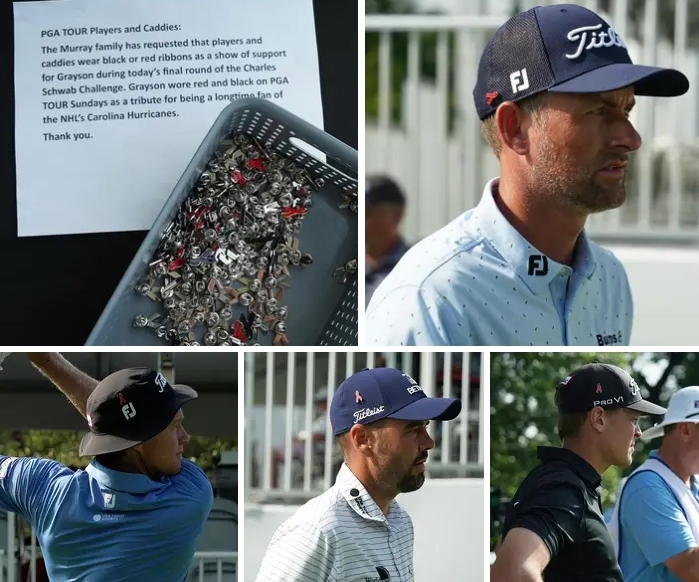 PGA players are honoring  Grayson Murray by wearing ribbon pins for… full details below 👇👇👇