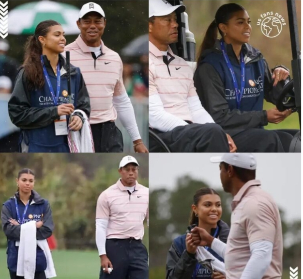 Sam continues to be “forced” by Tiger Woods to caddy for him at the PNC Championship in Orlando, really?