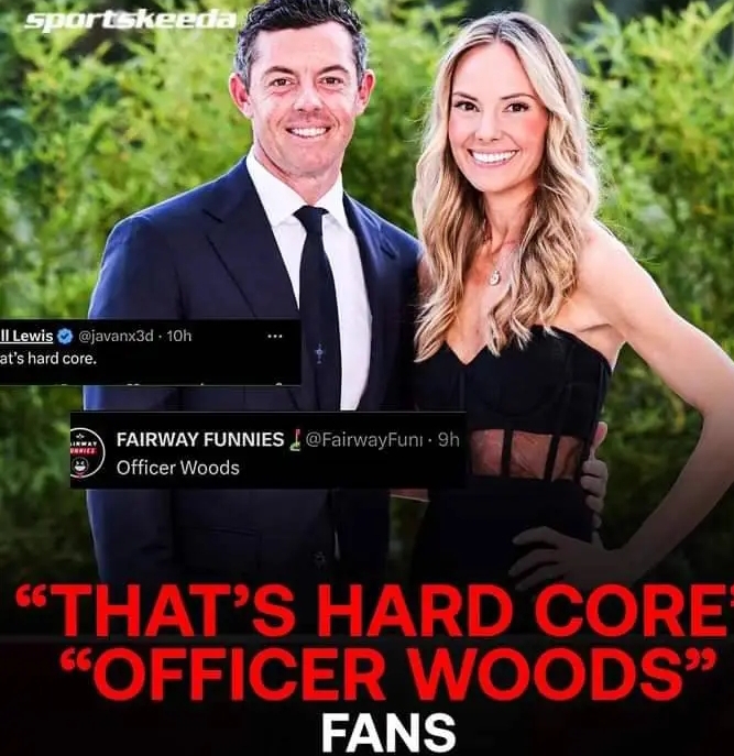 Fans react to reports of Rory McIlroy hiring a police officer Carl Woods to serve divorce papers to wife Erica..Take a look 👇🏽👇🏽