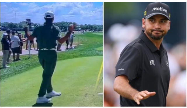 Jason Day is hilariously caught by a hot mic at the PGA Championship as sweary golf star reacts very strongly to a poor tee shot