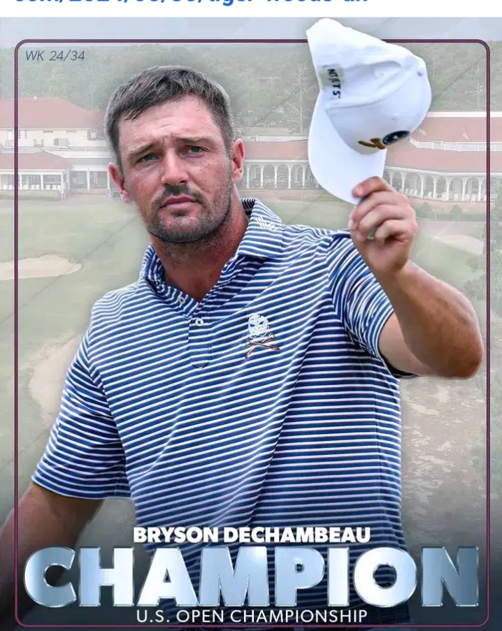 Congratulations Bryson DeChambeau has won the U.S. Open Championship for the second time 🏆 and he full details below 👇 👇