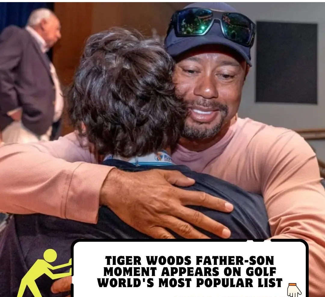 Tiger Woods father-son moment appears on Golf World’s most popular list