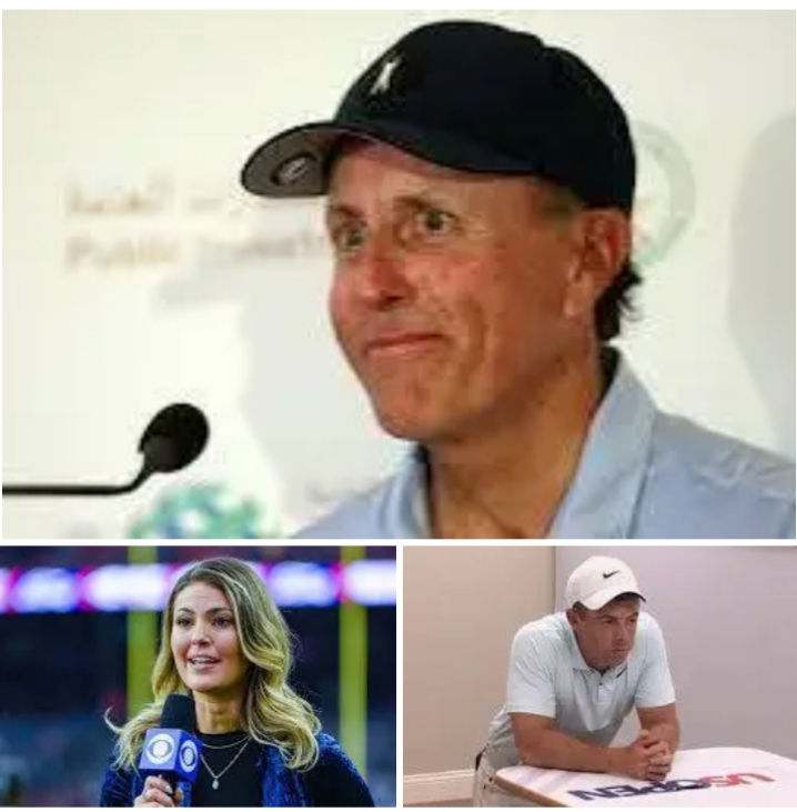 SAVAGE RESPONSE : Legendary golfer Phil Mickelson has issued a scathing response to reports of Rory McIlroy’s and CBS golf reporter Amanda Balionis threatening message..