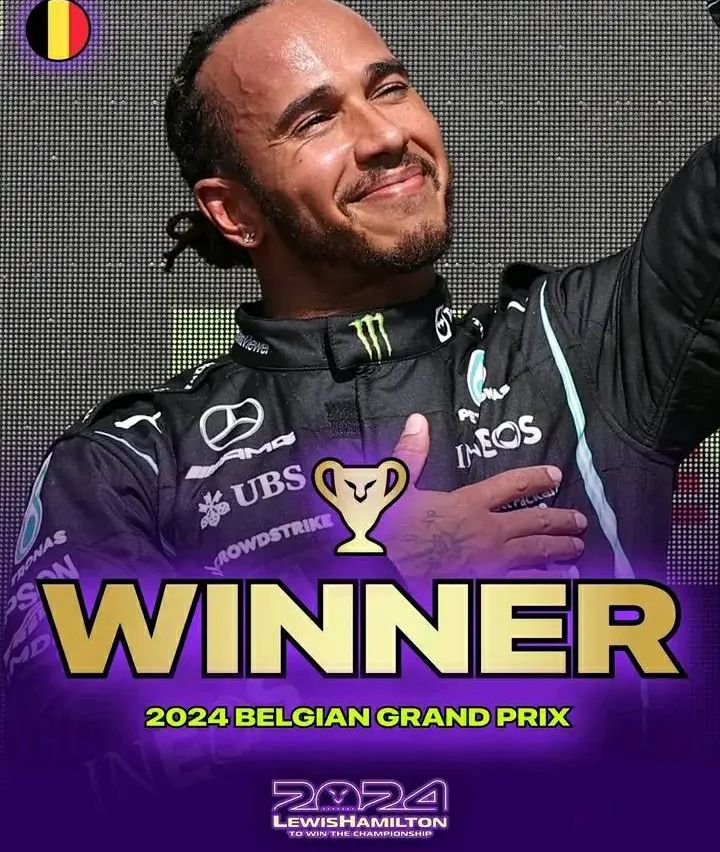 SAD news: George Russell has been disqualified from the BelgianGP. Therefore, LEWIS HAMILTON HAS WON THE BELGIAN GRAND PRIX full details below 