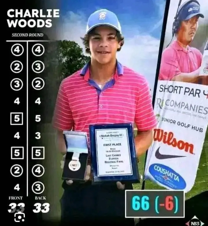 Exclusive :Charlie Woods Hits another biggest record again, the South Florida PGA Junior Tour is shocked