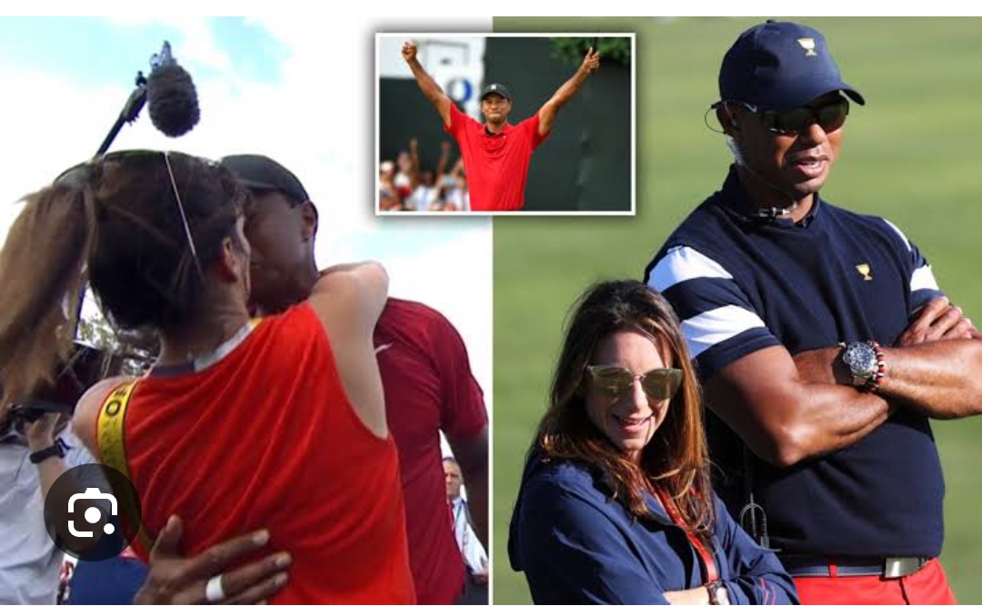 Tiger couldn’t resist kissing his ex Erica after seeing her perform this ‘turn signal’ action towards him (video) .