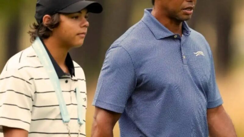 Tiger Woods questioned by fans on social media after Son Charlie’s update emerged following US Open nightmare. 