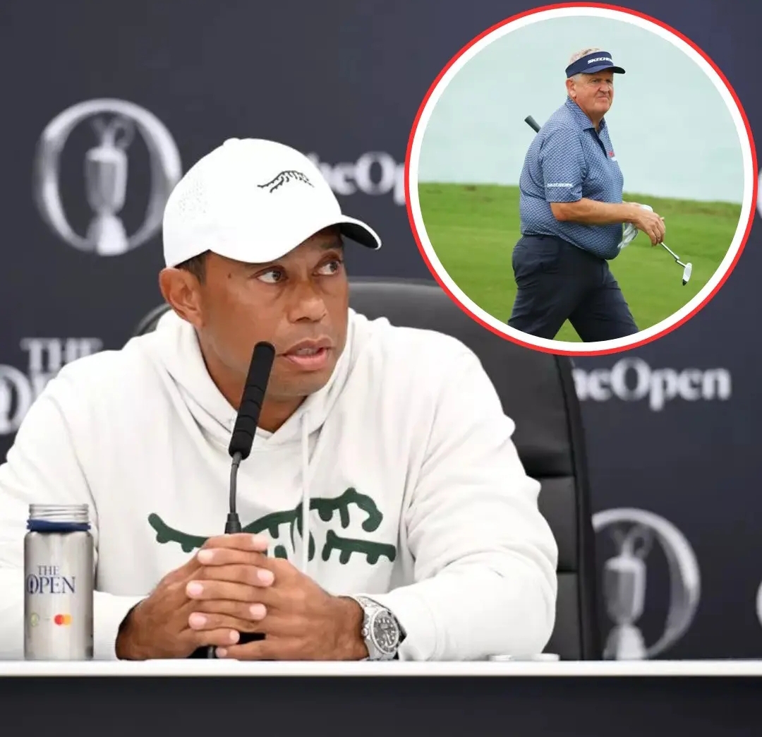 Colin Montgomerie retreats with tail between legs after Tiger Woods response. 