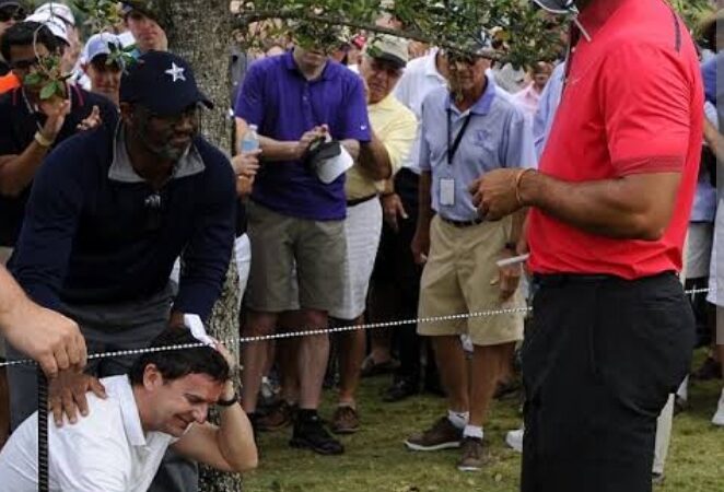 latest news; Tiger Woods hits fan in the head for calling him a loser…