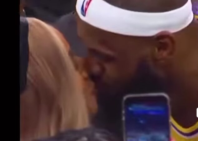 update: lebron kissed his teammate mom which lead him to…