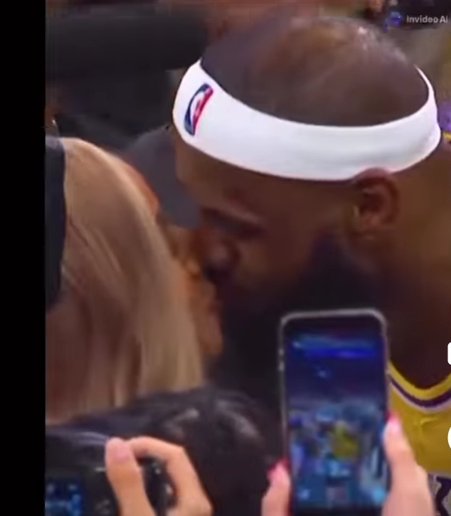 update: lebron kissed his teammate mom which lead him to…