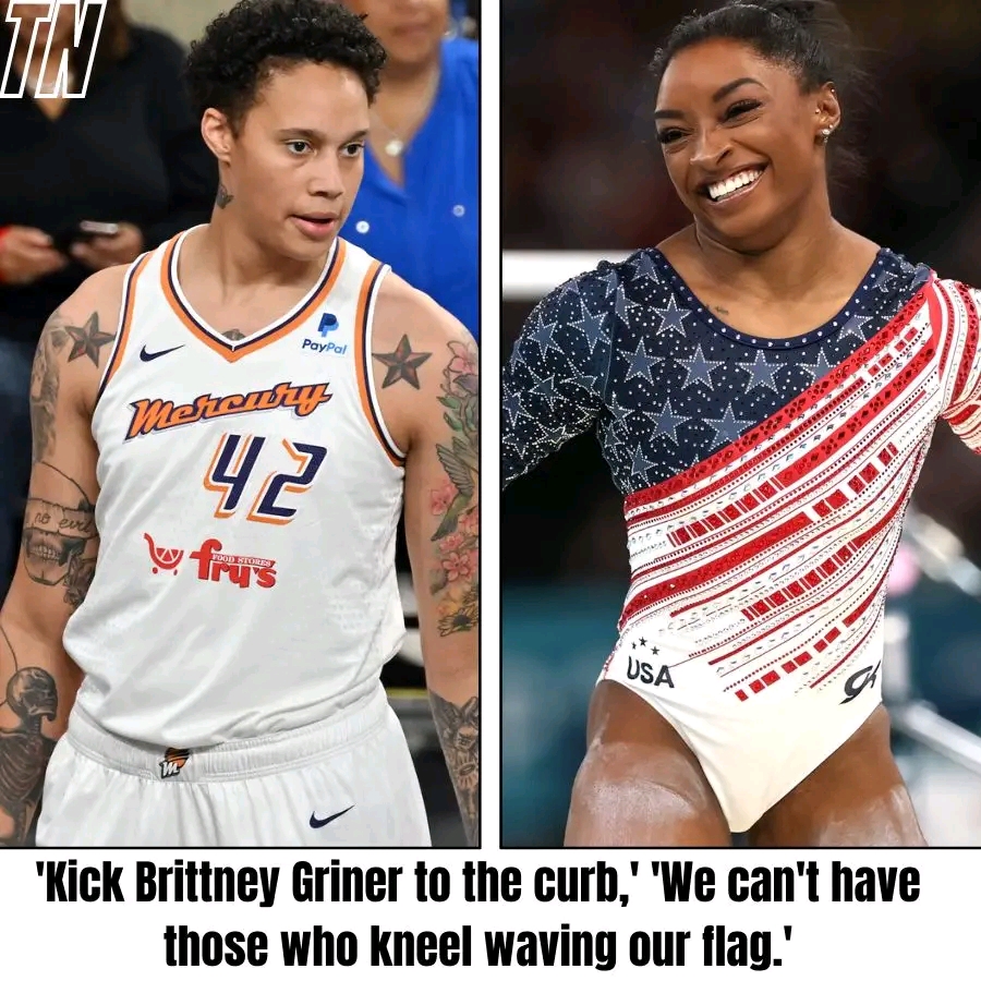 Simone Biles urges the US sports delegation: ‘Kick Brittney Griner to the curb,’ ‘We can’t have those who kneel waving our flag.’