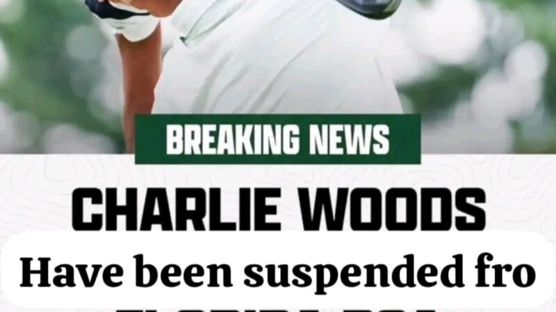 Charlie Woods was suspended by the USGA for the following reasons: 👇 Inappropriate behavior and a disastrous pace of play after a violent fight with an amateur player…more details below👇