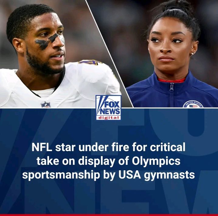 DISGUSTING’: Baltimore Ravens cornerback Marlon Humphrey took issue with Simone Biles and Jordan Chiles playfully bowing to Brazilian gold medalist Rebecca Andrade.