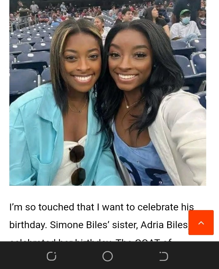 I’m so touched that I want to celebrate his birthday. Simone Biles’ sister, Adria Biles, celebrated her birthday. The GOAT of gymnastics sent her an emotional package and brought her to tears. See details below