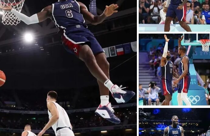 LeBron James becomes the first U.S. Olympic Men’s Basketball Team athlete to serve as the Team USA delegation Opening Ceremony flag bearer…