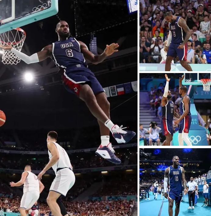 LeBron James becomes the first U.S. Olympic Men’s Basketball Team athlete to serve as the Team USA delegation Opening Ceremony flag bearer…