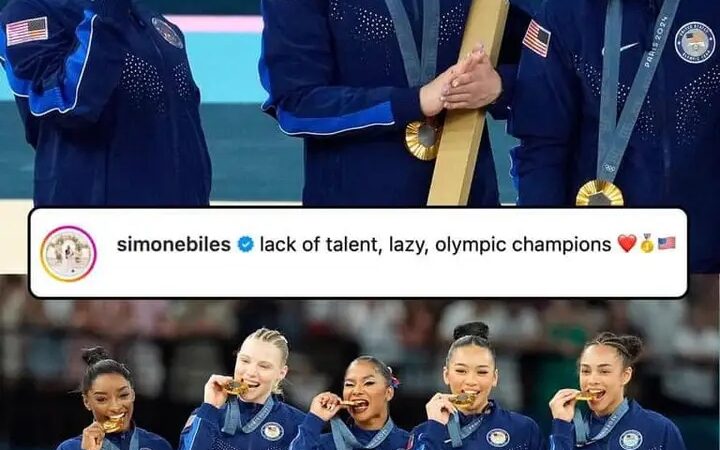 Simone Biles has a message to the doubters 👑 Prior to the #ParisOlympics, MyKayla Skinner said the team lacked talent and the girls didn’t work as hard as they used to… Simone didn’t forget as she‼️ Full Details Below 👇