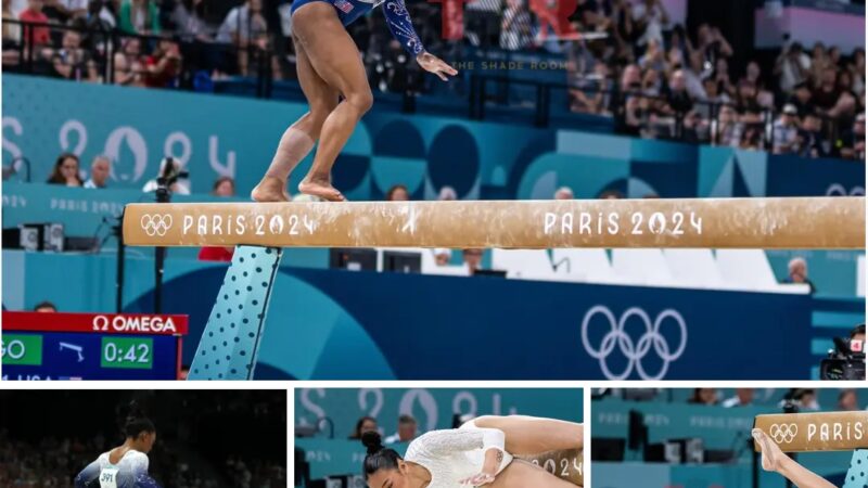 Sheesh! Simone biles reveals reason why she couldn’t make it to the top:😩 Simone Biles and Suni Lee place 5th and 6th in the balance beam final after they fell during their routines. Italy’s Alice D’Amato took home the gold.