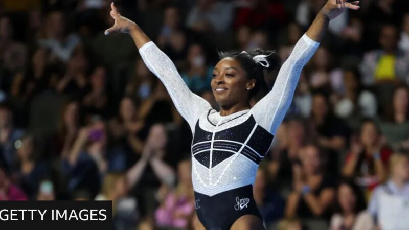 Breaking-news Simone biles makes a triumphant return, reclaiming her position at the top.