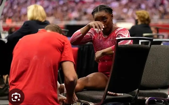 shocking 😲😲 Simone biles is not  participating in gymnastics due to her present injury…