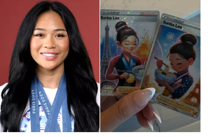 Gymnast Suni Lee Shows Off Her Olympic Medal Trading Cards: ‘So Freaking Cute’