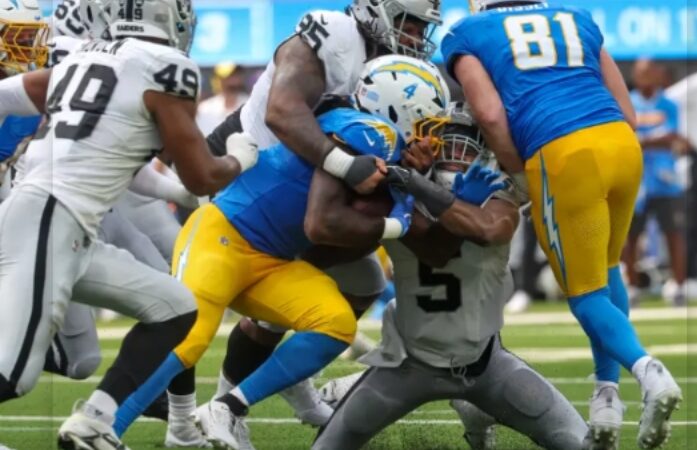 Chargers dominate on defense to open Jim Harbaugh era with a win over Raiders