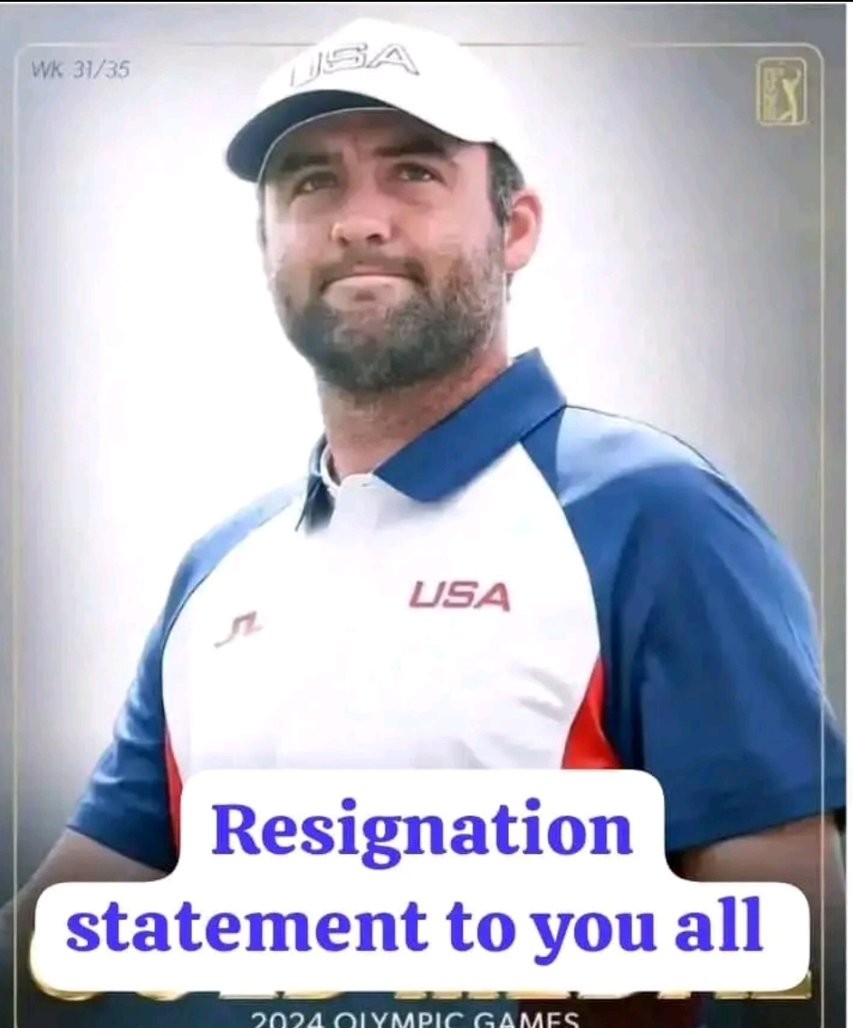 JUST-IN: (bombshell statement) Scottie Scheffler in tears as he announced his resignation after Tiger Woods threatening statement towards.. details below