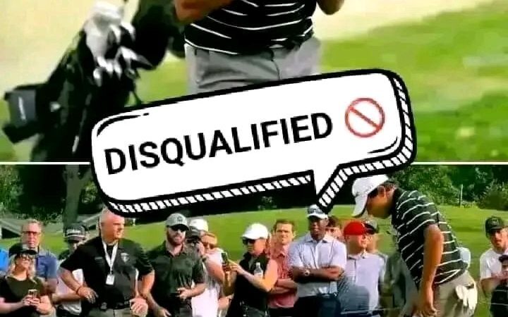 NEWS FLASH: Charlie woods has just been sent off latest Tournament for rules violations as Tiger Woods’ intervene