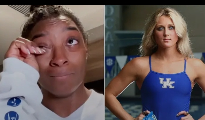Riley Gaines clapped back at cry baby Simone Biles — the gymnast who bailed on her teammates — after