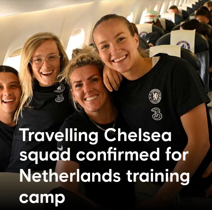 26-player Chelsea squad has arrived in the Netherlands for a six-day pre-season training camp. Click on the link to see who’s going